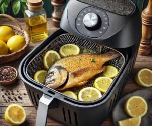 Como fazer peixe na airfryer com limão e pimenta: Sabor Brasileiro