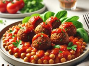 Receita Vegana Almoço: Almôndegas de Lentilha com Molho de Tomate