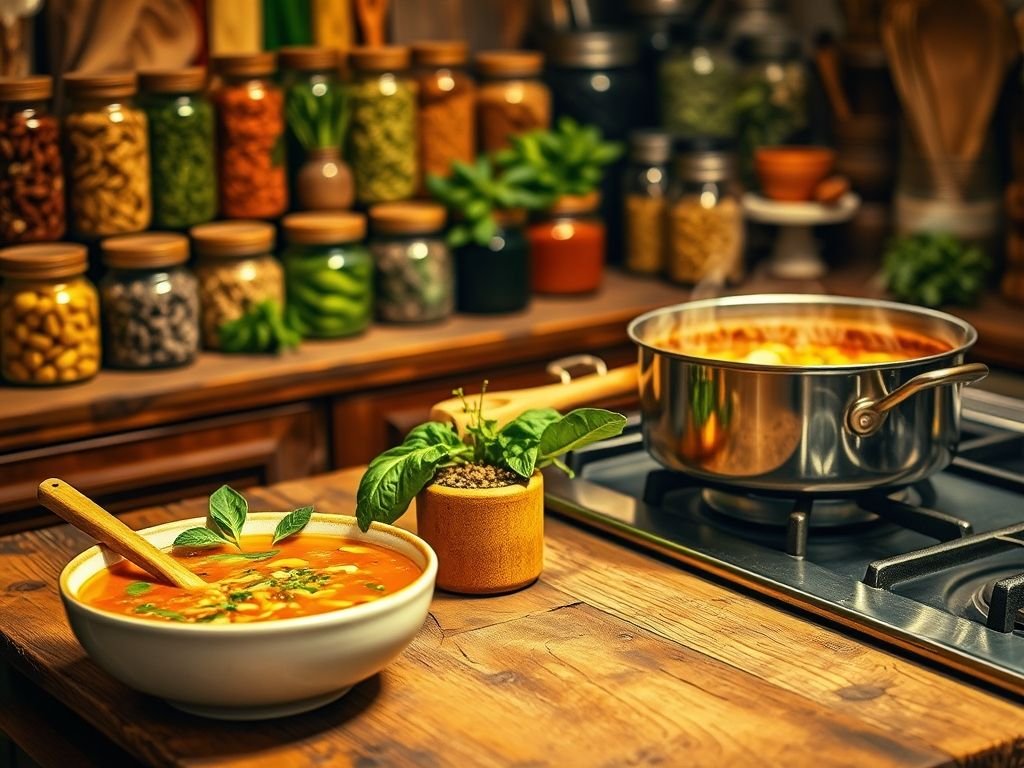Tempero Italiano: Incorporando em Sopas e Caldos
