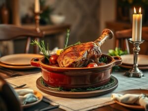 Carne de Panela Suculenta com Ervas Aromáticas