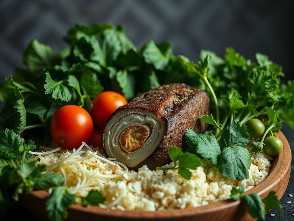 Cominho e vegetais