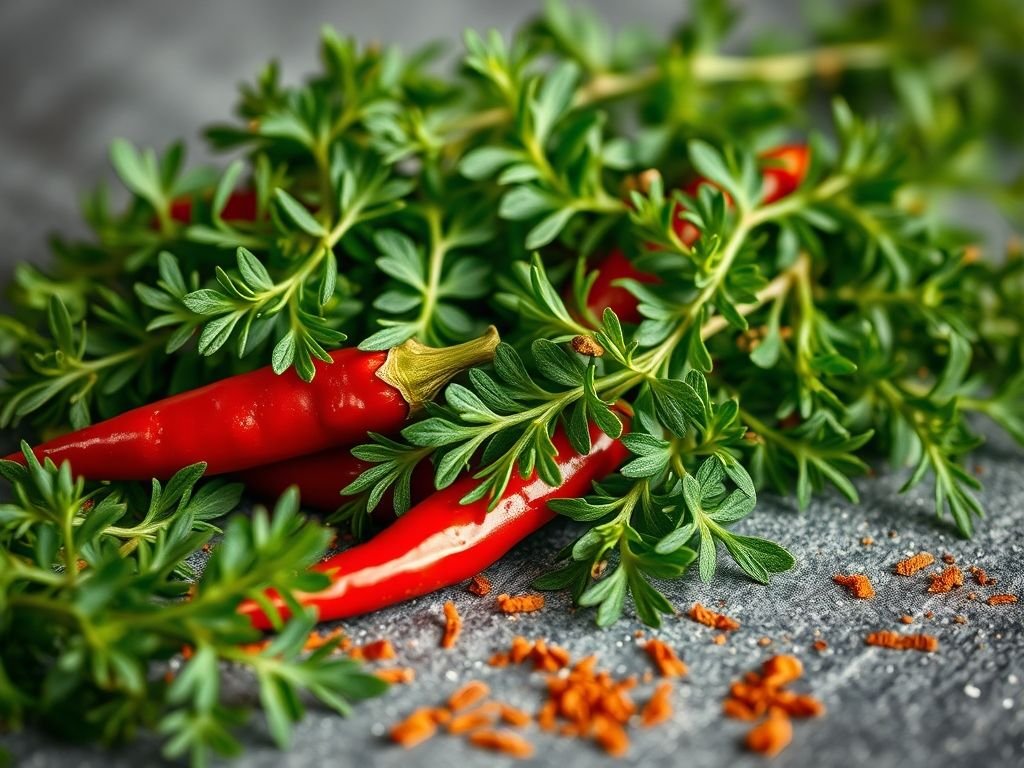 Orégano e o sabor picante