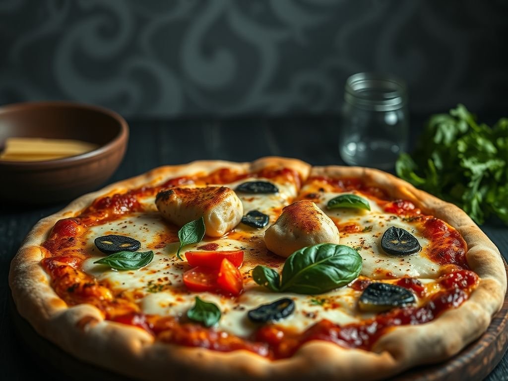 Pizza de frango com catupiry