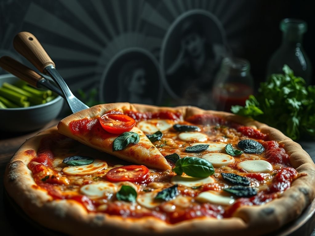 Pizza de massa fina Pizza de massa fina