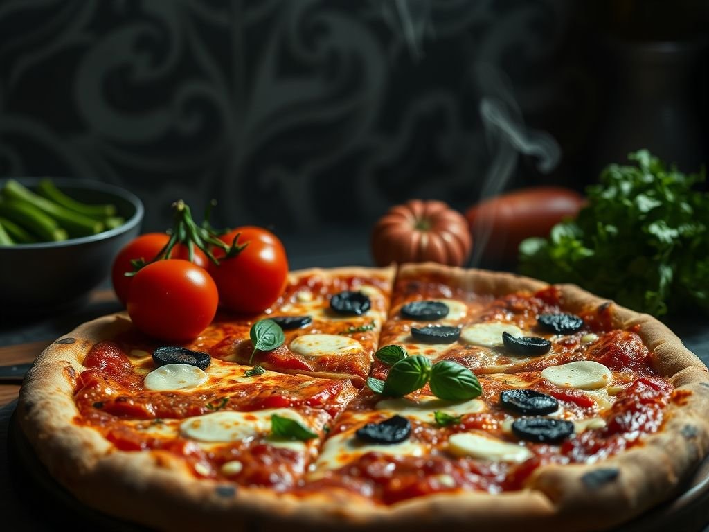 Pizza de massa grossa
