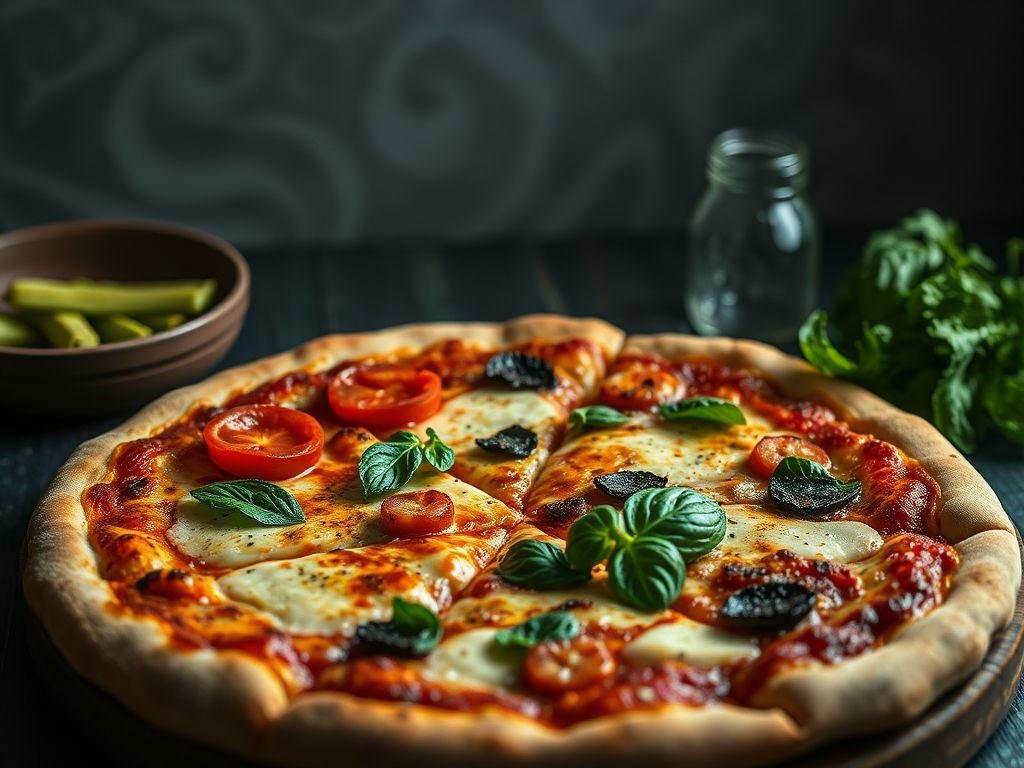 Pizza de peito de peru