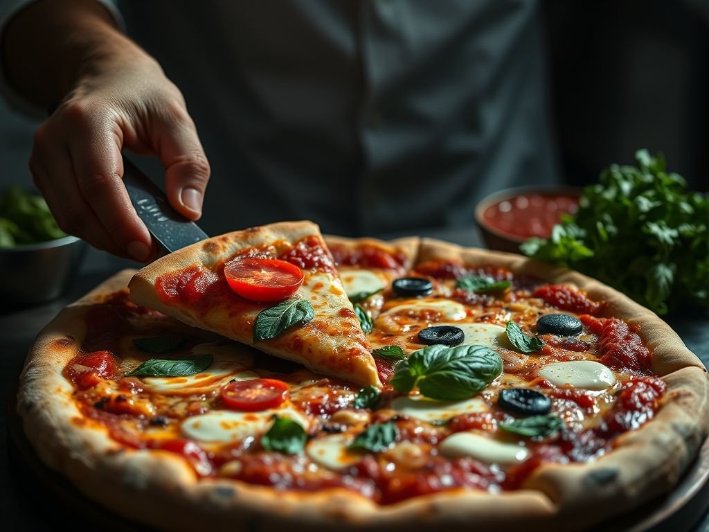 Pizza de presunto Pizza de presunto