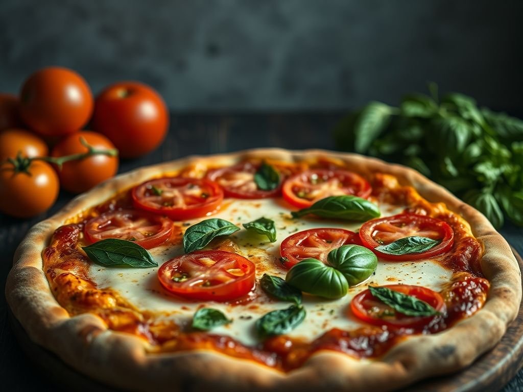 Pizza de tomate seco