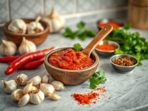 Tempero Harissa: Preparando em Pequenas Quantidades