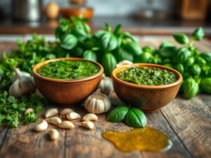 Tempero Chimichurri vs. Pesto: Diferenças e Usos